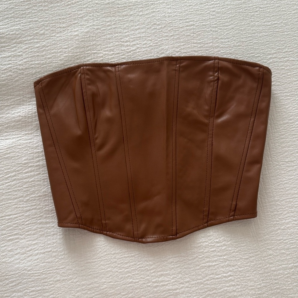 Leather corset